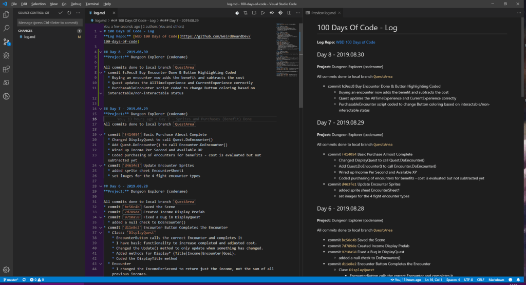 Quest Update: Coding Every&nbsp;Day